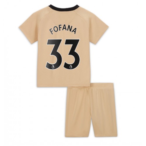 Dres Chelsea Wesley Fofana #33 Rezervni za djecu 2022-23 Kratak Rukav (+ kratke hlače)